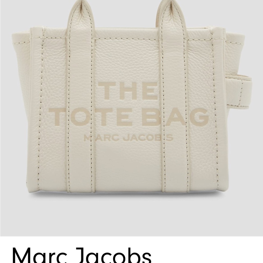 Marc Jacobs Beige Leather Tote Bag